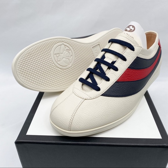Gucci Falacer Red Blue Sneakers - Picture 2 of 16